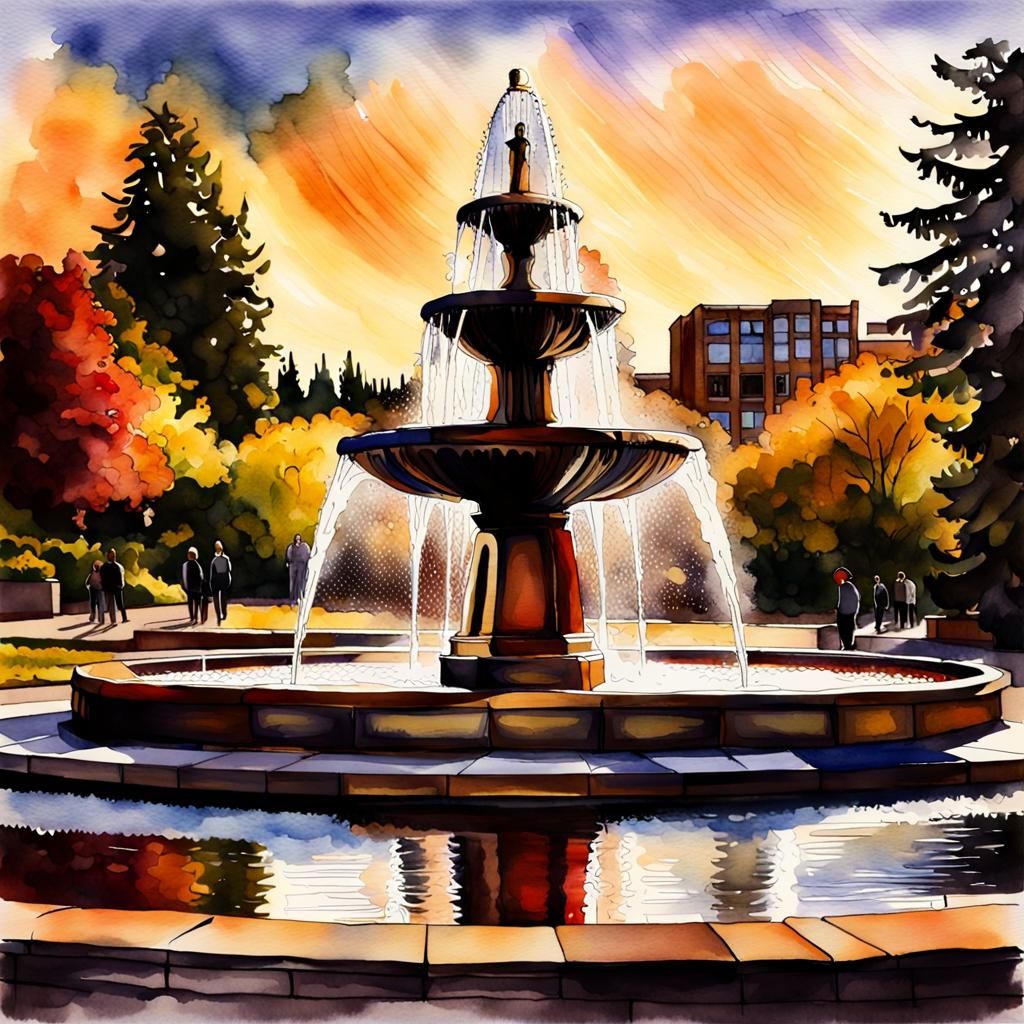 Drumheller Fountain, University of Washington