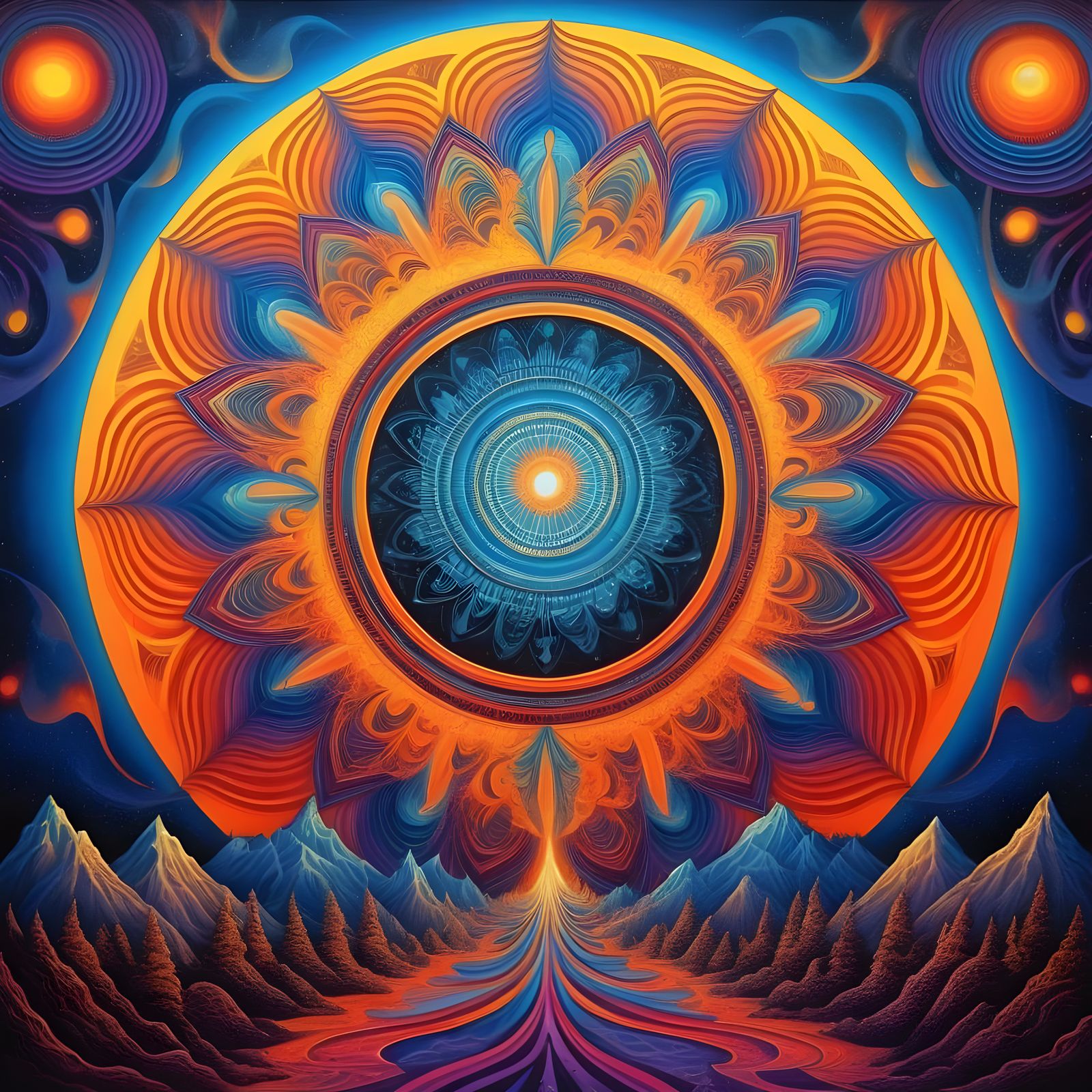 Infinity-Wrapped Realms in Vibrational Harmony