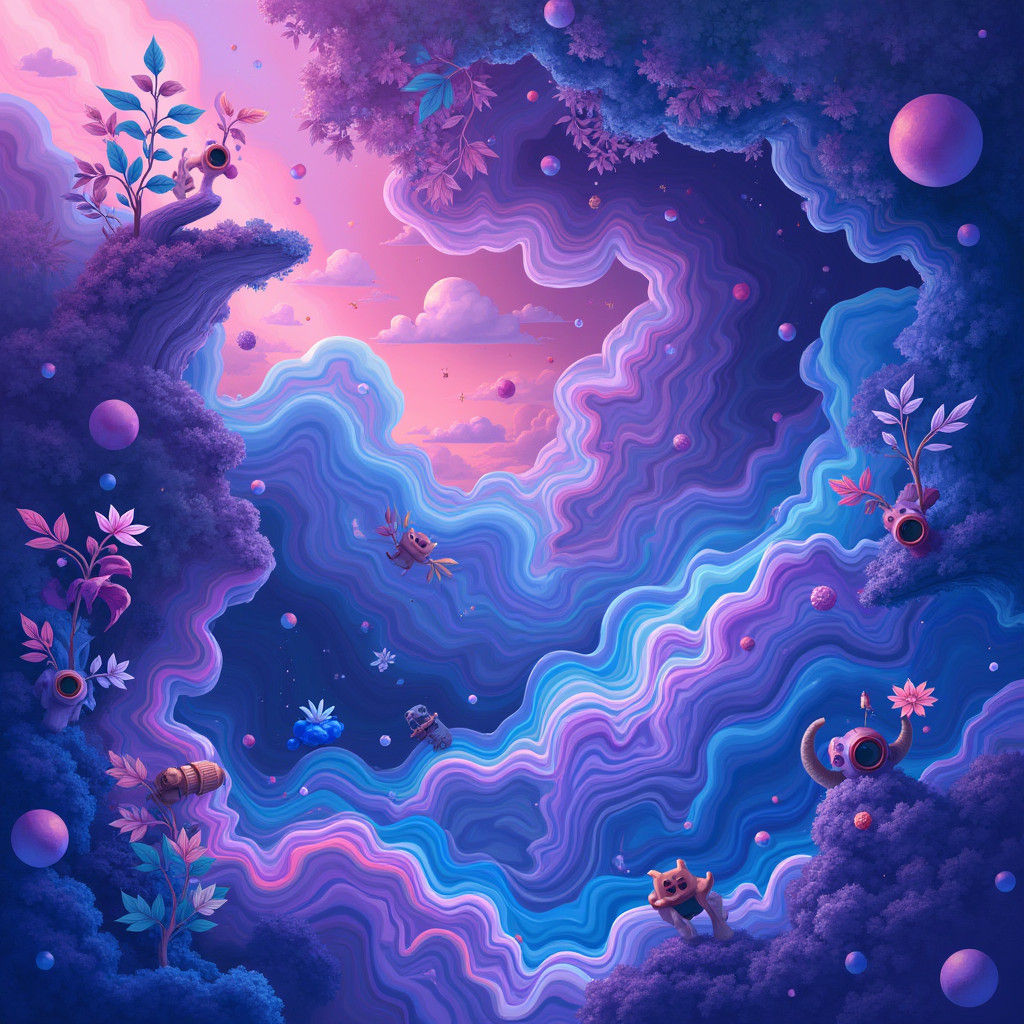 Purple and blue. Purple. a visually stunning and vibrant high-resolution wallpaper using mainly the colors purple and blue. Other colors and...