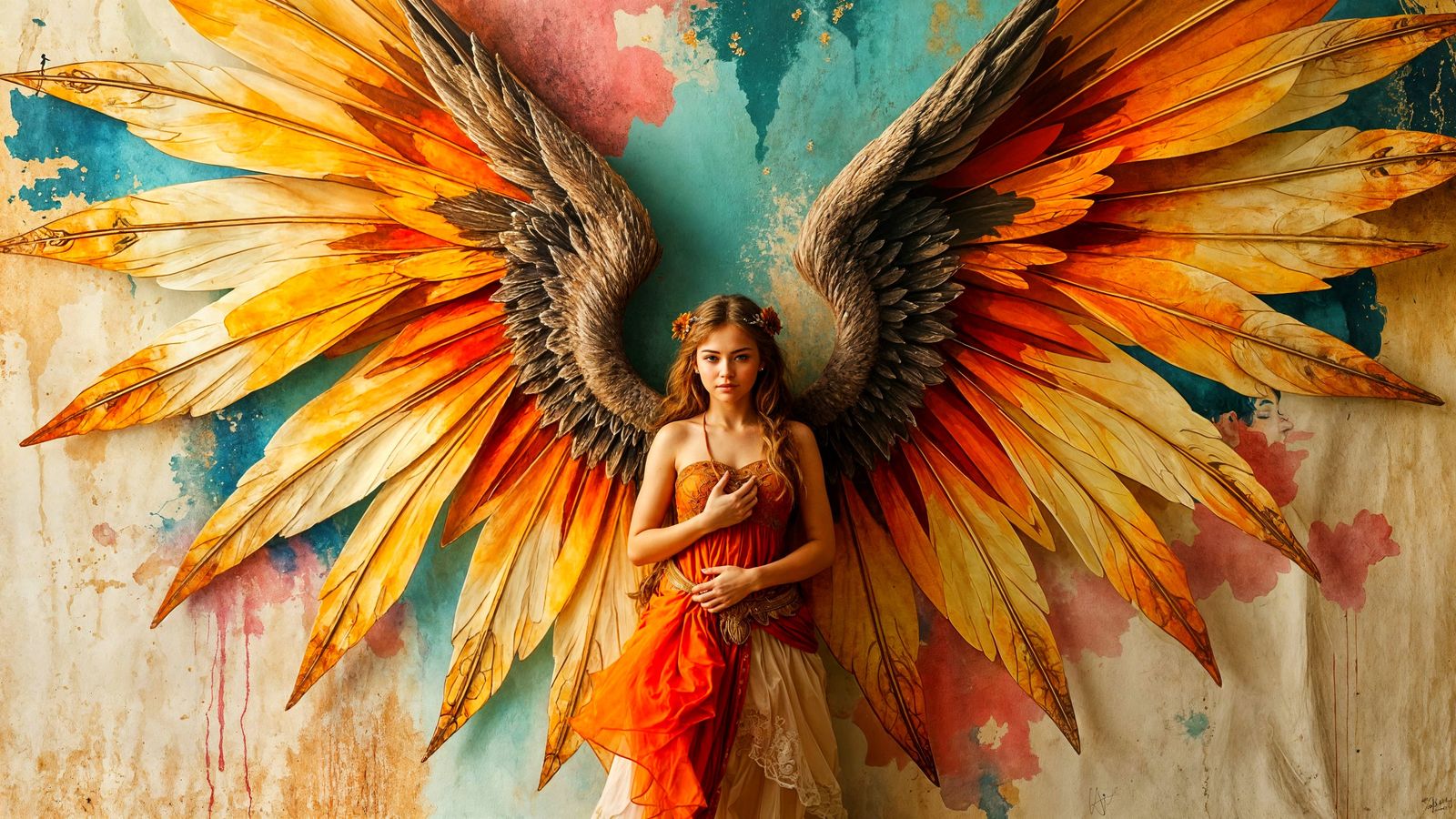 Watercolor Valkyrie  by @Orville Mountbatten 