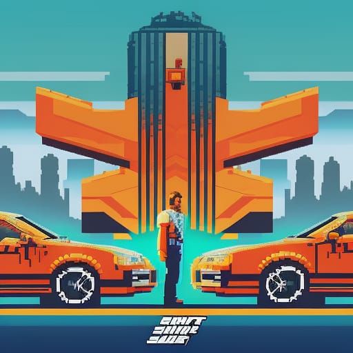 GTA pixel art style