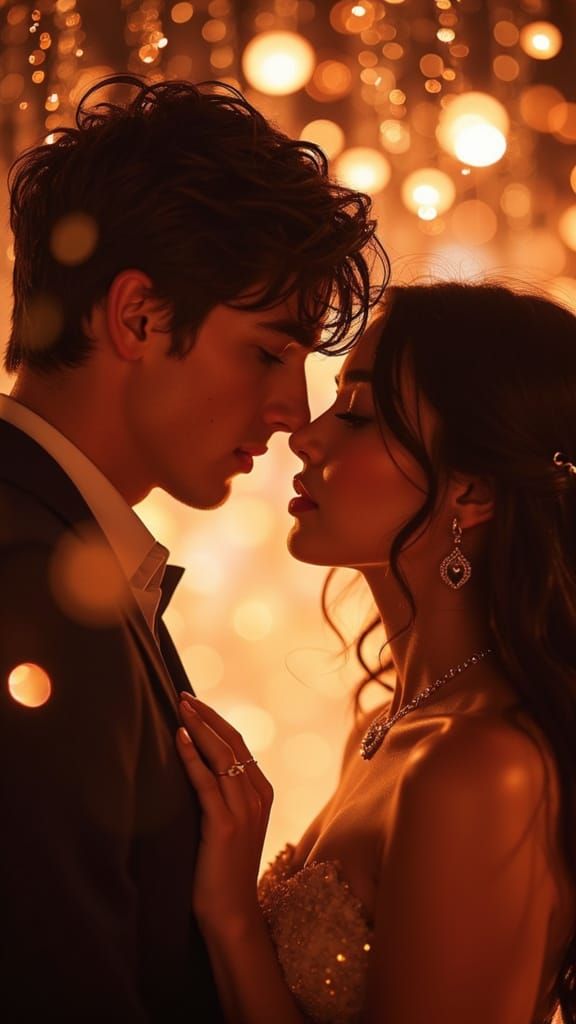 Two Souls Entwined in a Romantic Dance