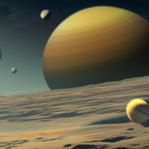 UFOs flying past Saturn's rings