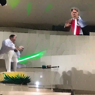 Bolsonaro has a lightsaber duel with Lula in Brasília