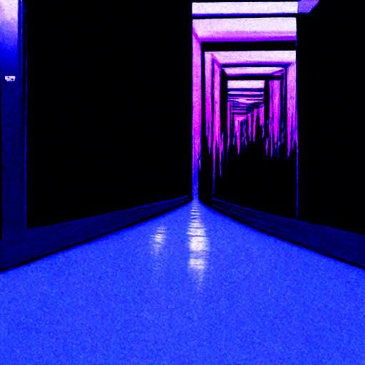 Negative void hallway - AI Generated Artwork - NightCafe Creator