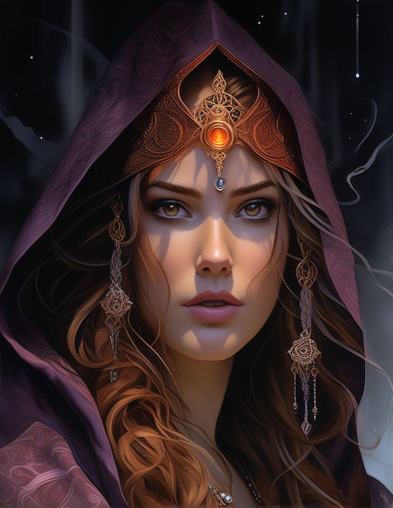 Mystic Sorceress DnD NPC