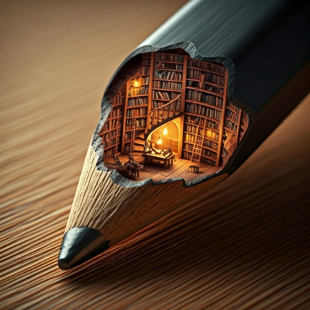 The Scriber's Sanctum  by @dinsat