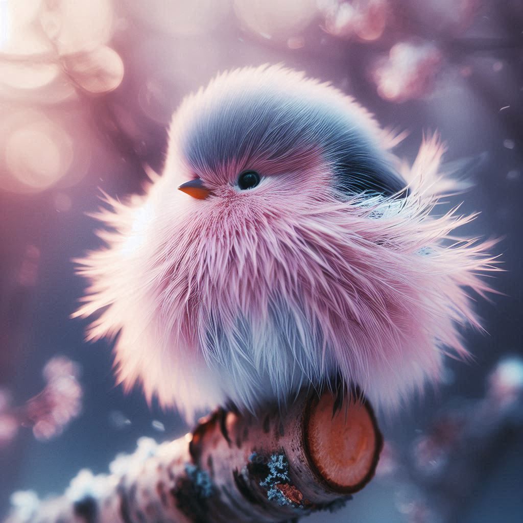 fluffy bird
