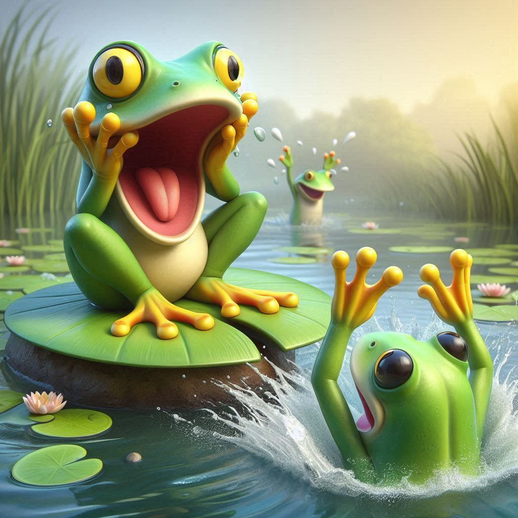 Surprised Frog