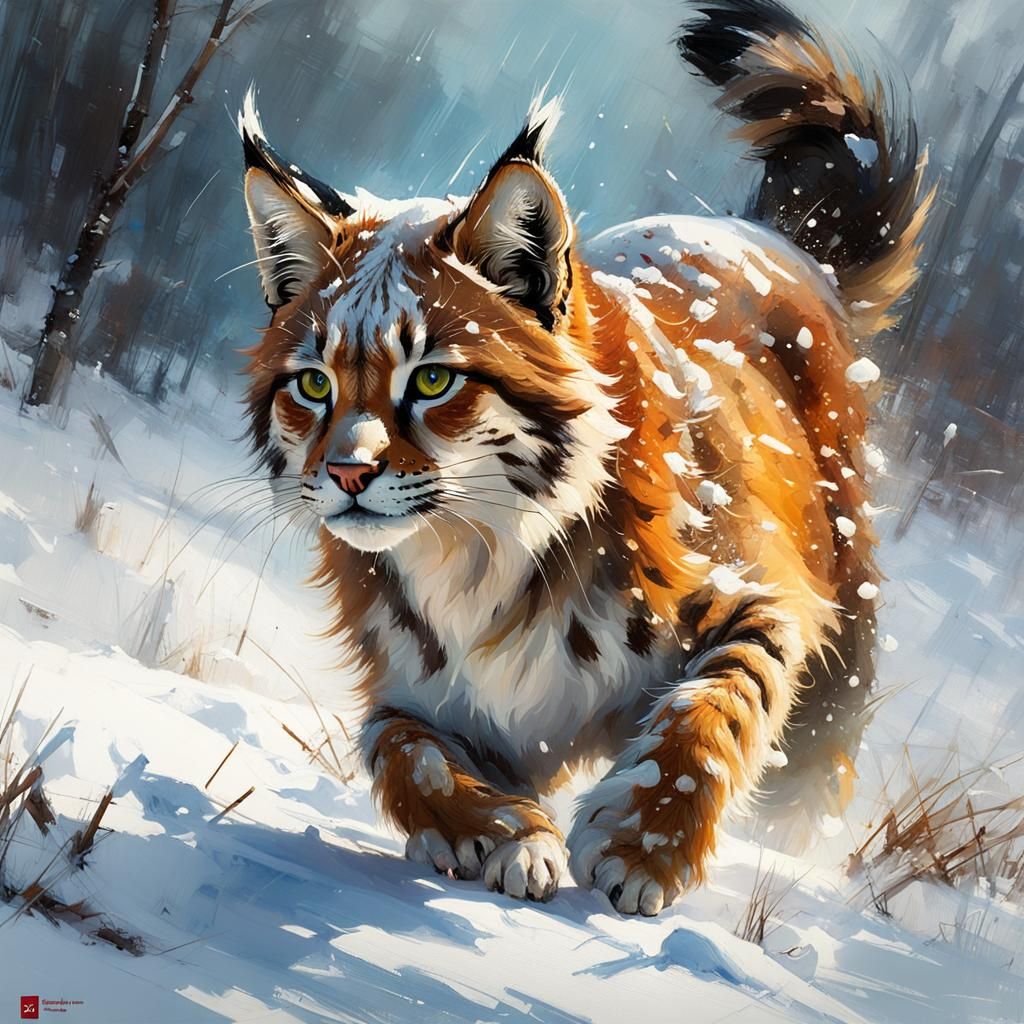 Canadian linx  by @Marty