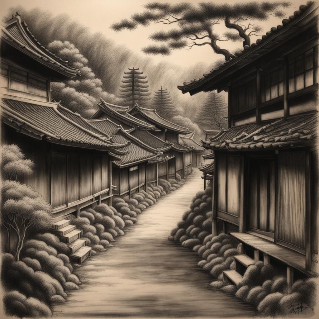 Vintage Japanese Village