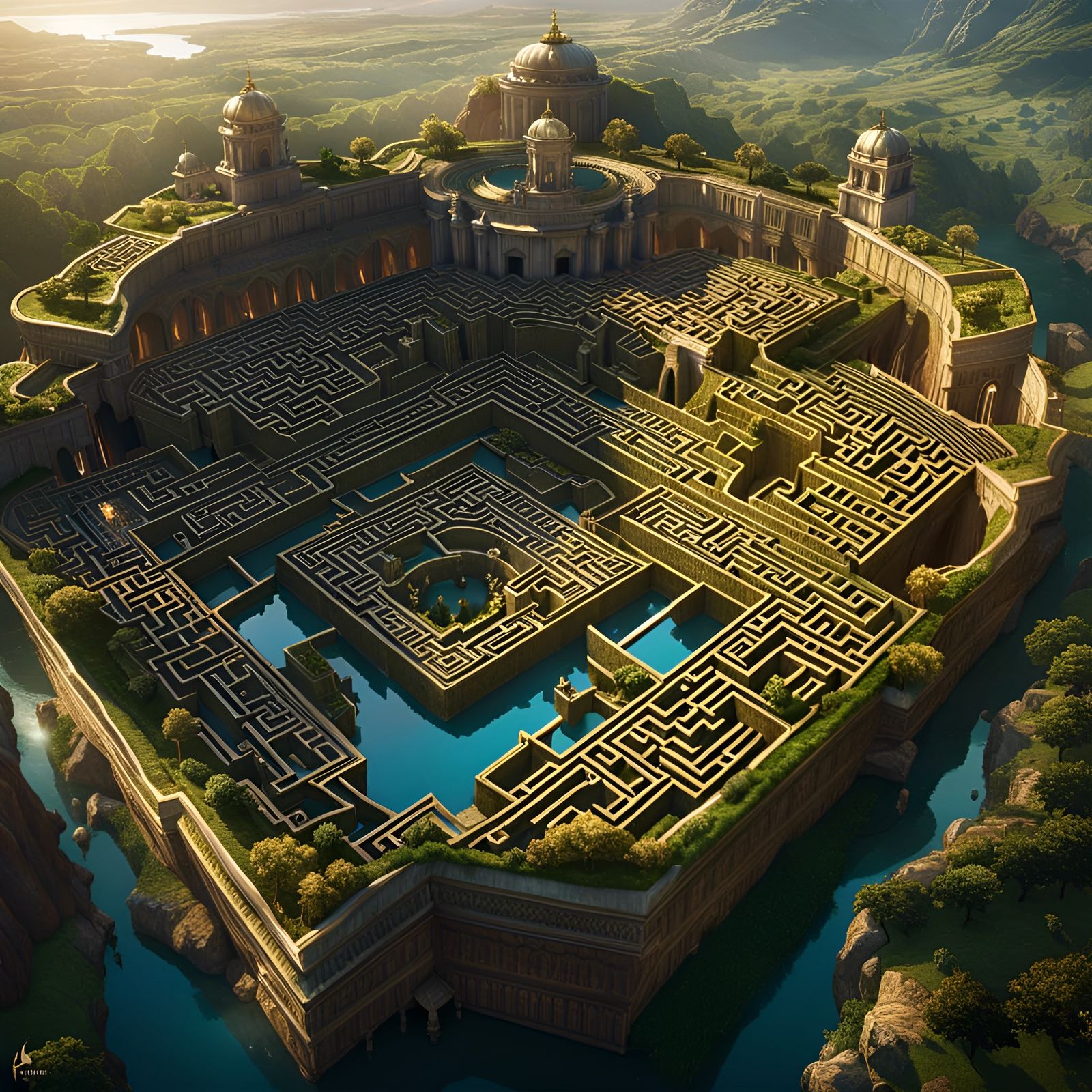 Beautiful gigantic maze in paradise  by @Lillyana Brander