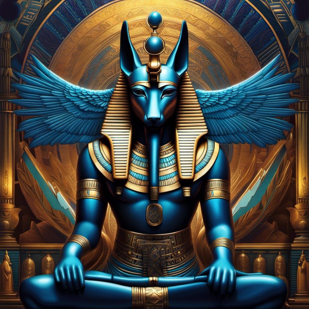 Małgorzata Kmiec creative style with full body view of Horus the ...