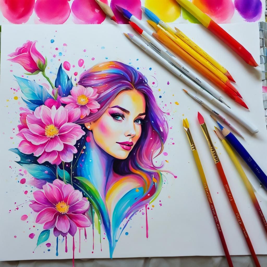 Emoji Art: Palette, Frame, Hand, and Hearts