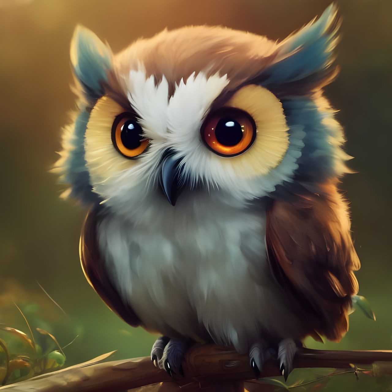 Pocket-Sized Owl Friend  by @Gazelli