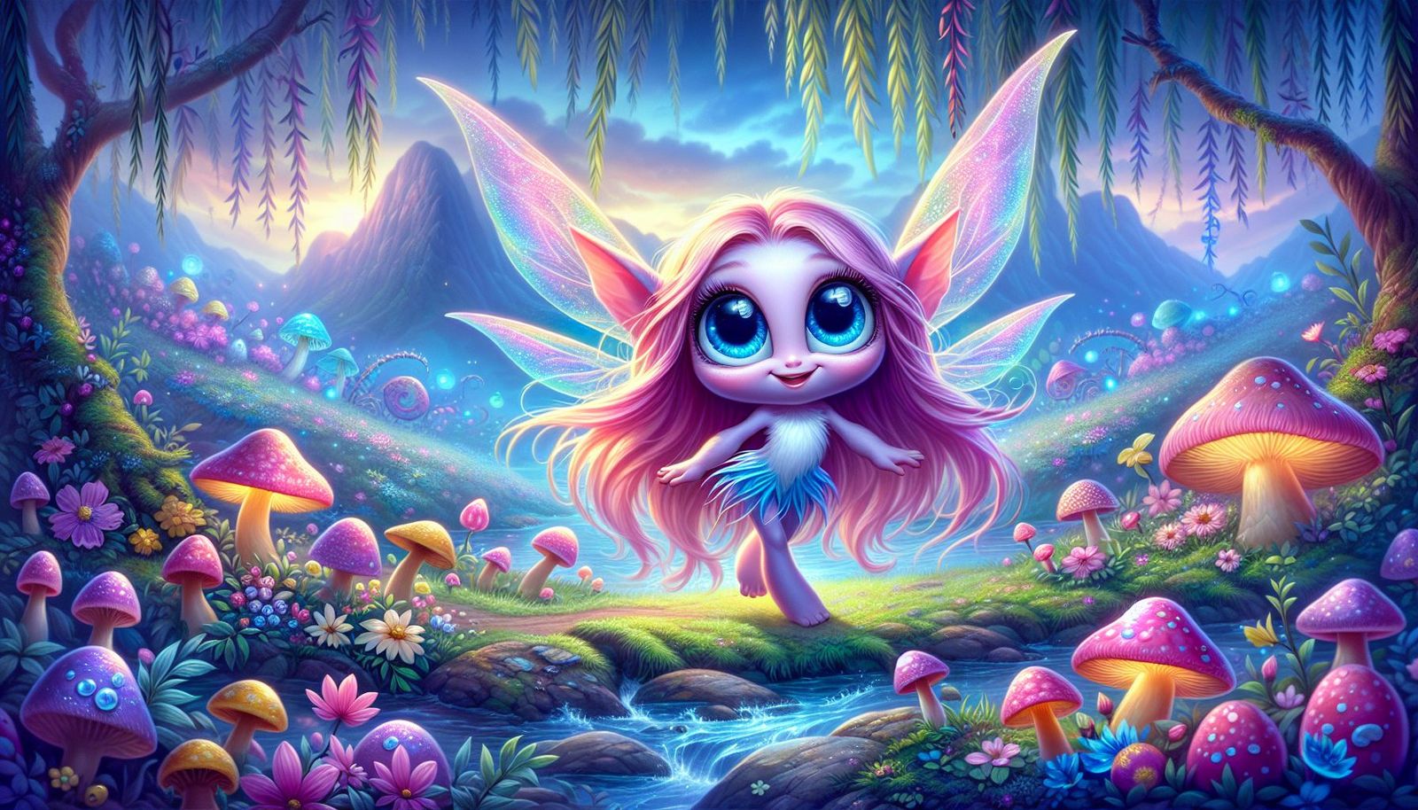 Beautiful googly eyed goddess