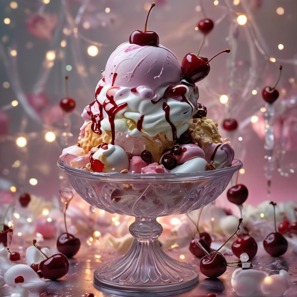 Fairy sundae with cherry on top  by @Noquelle