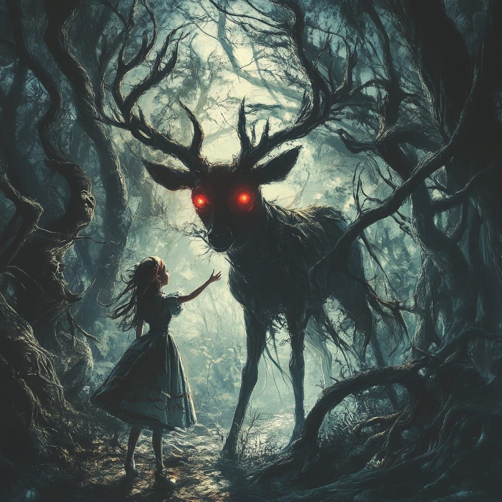 Encounter in the Shadowed Woods