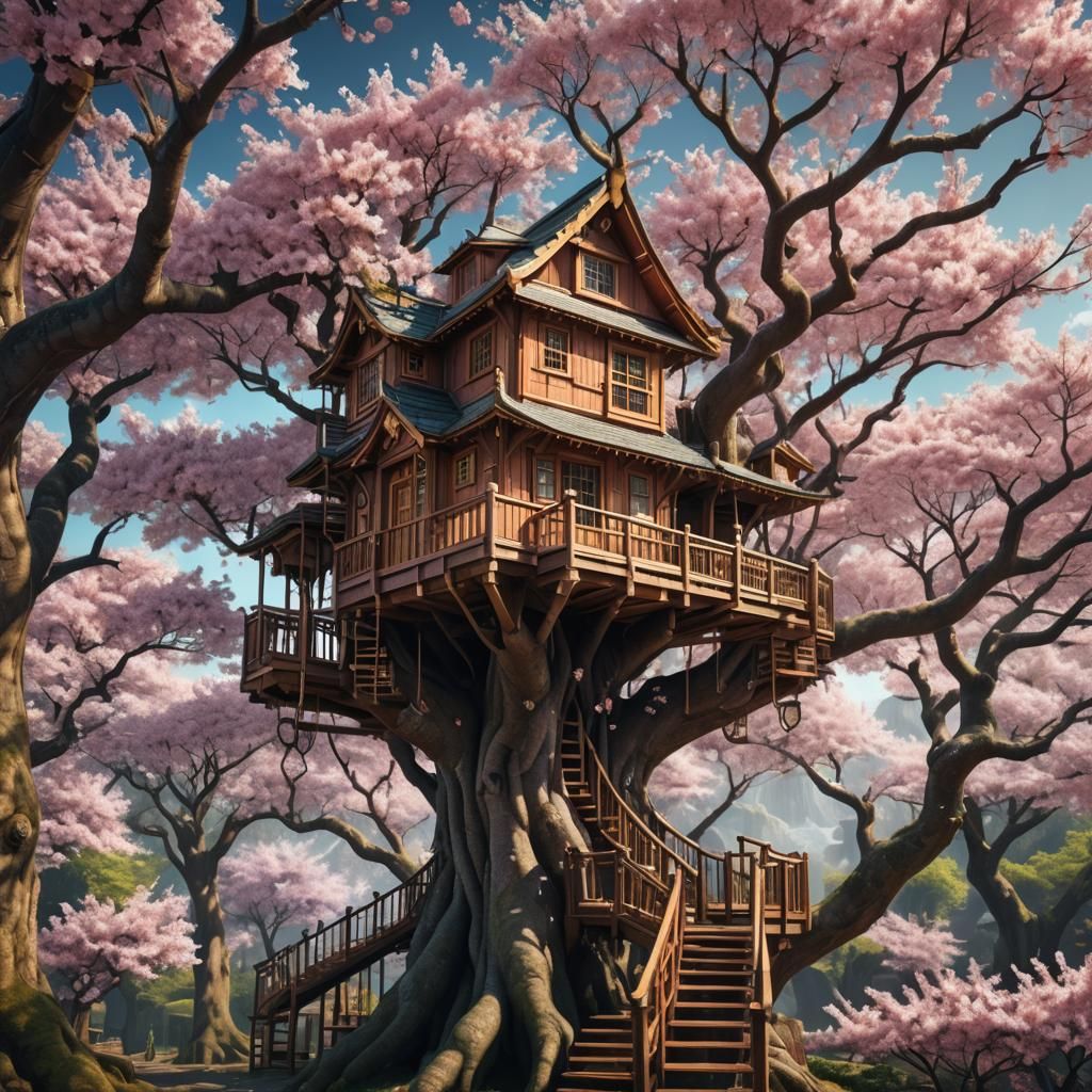 Cherry Blossom Treehouse