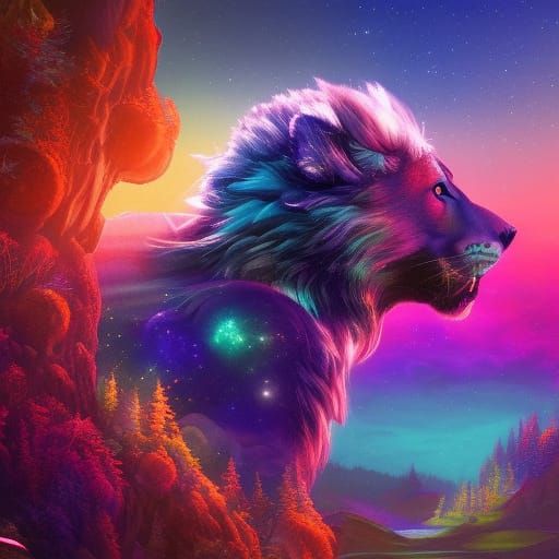 Space Lion  by @Setz