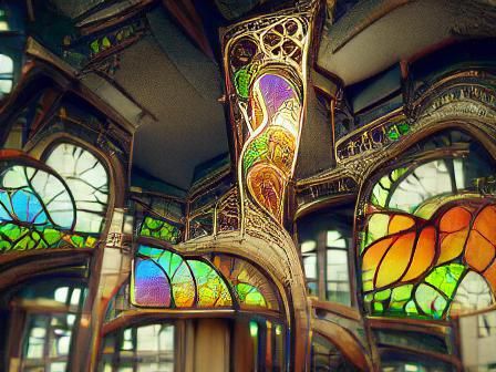 Art Nouveau building - AI Generated Artwork - NightCafe Creator