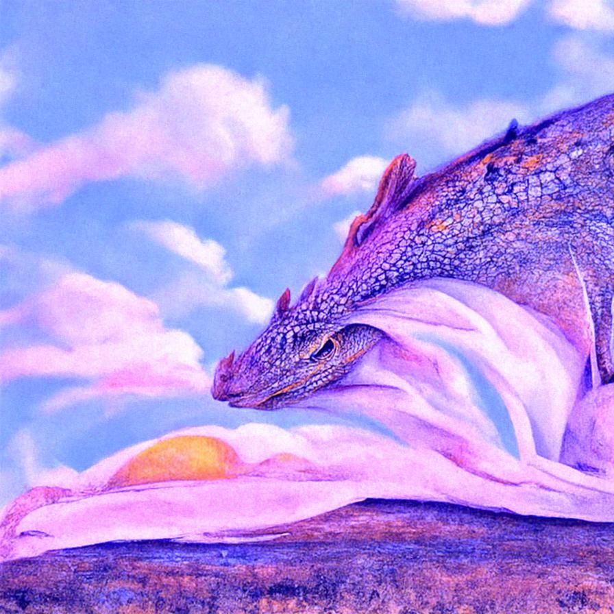 A basking dragon