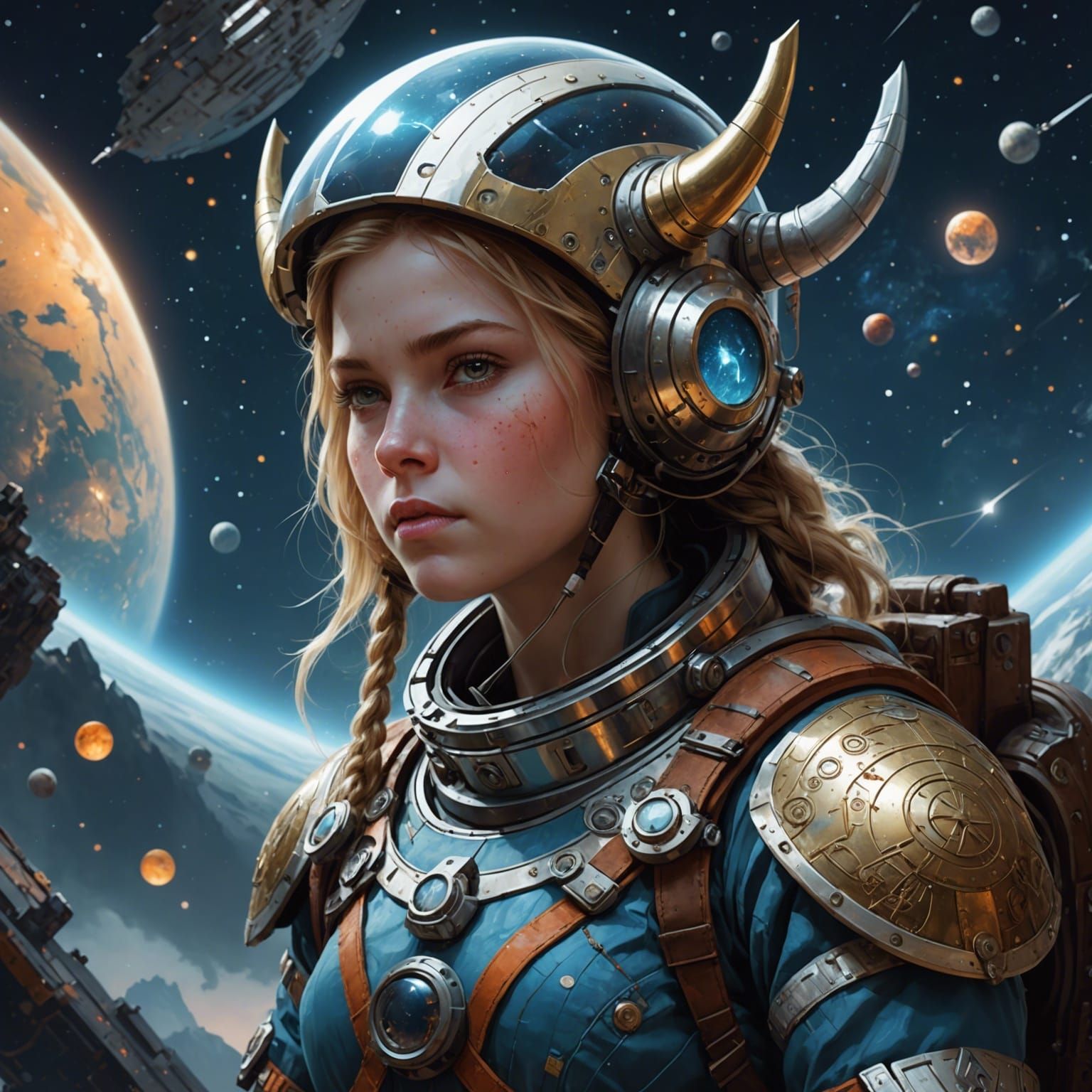 Shieldmaiden astronaut