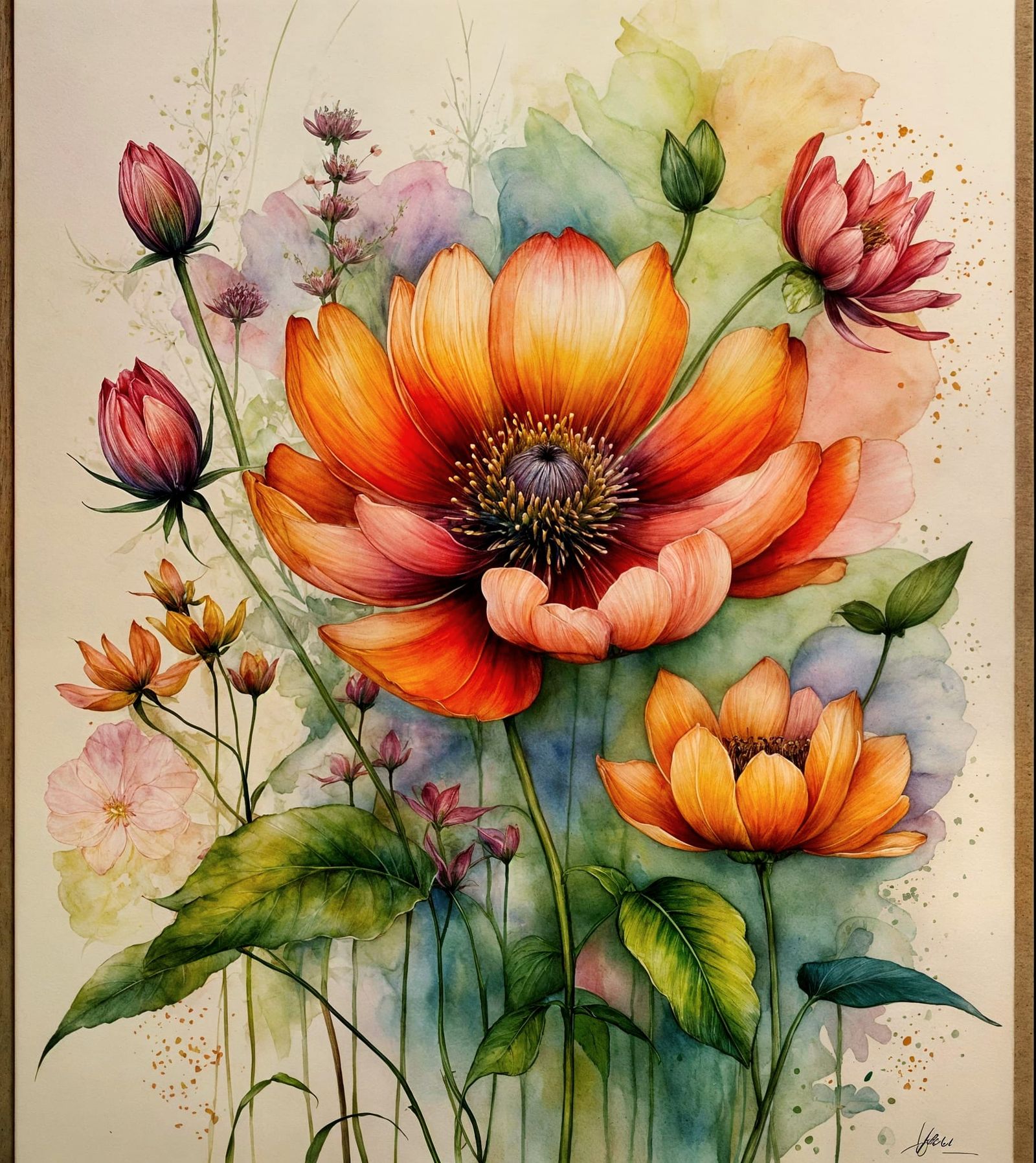 {botanical blossoms} SDXL DPO + Image Prompt  by @g r r c