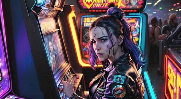 pinball wizard, Hyperrealistic, splash art, concept art, mid shot ...