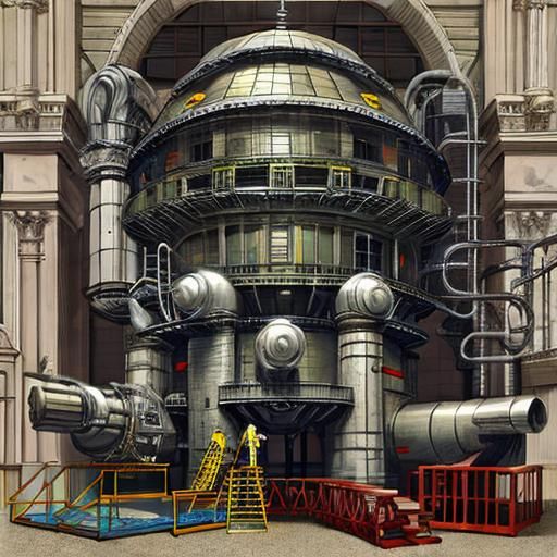 Heath Robinson, Rube Goldberg, Stone, Steel, Bronze, Brick, ...