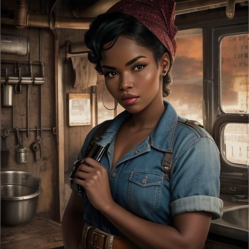 Melanated Rosie the Riveter: We Can Do It!