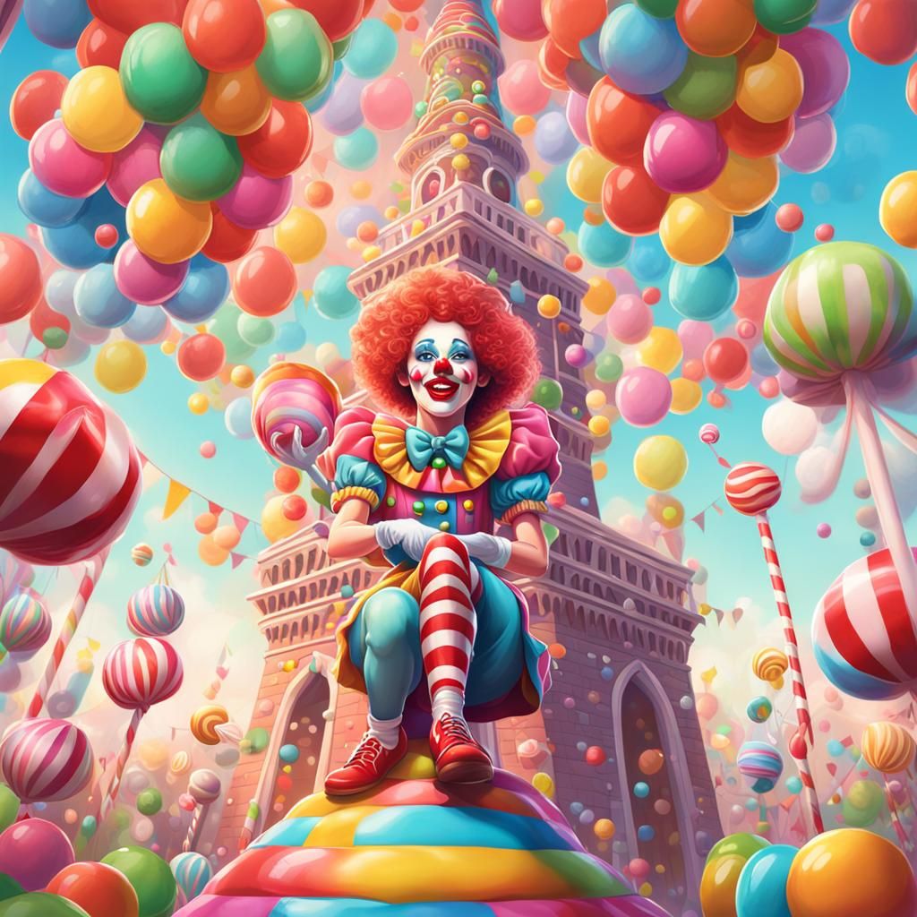 female clown - AI Generated Artwork - NightCafe Creator