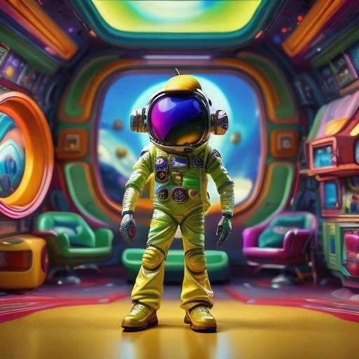 <lora:Fruit Gang v2:0.7>
<lora:Bonbon Panic:0.7>
A biopunk fruit wearing a spacesuit. Candy sci-fi movie scene. 70s surreal sitcom