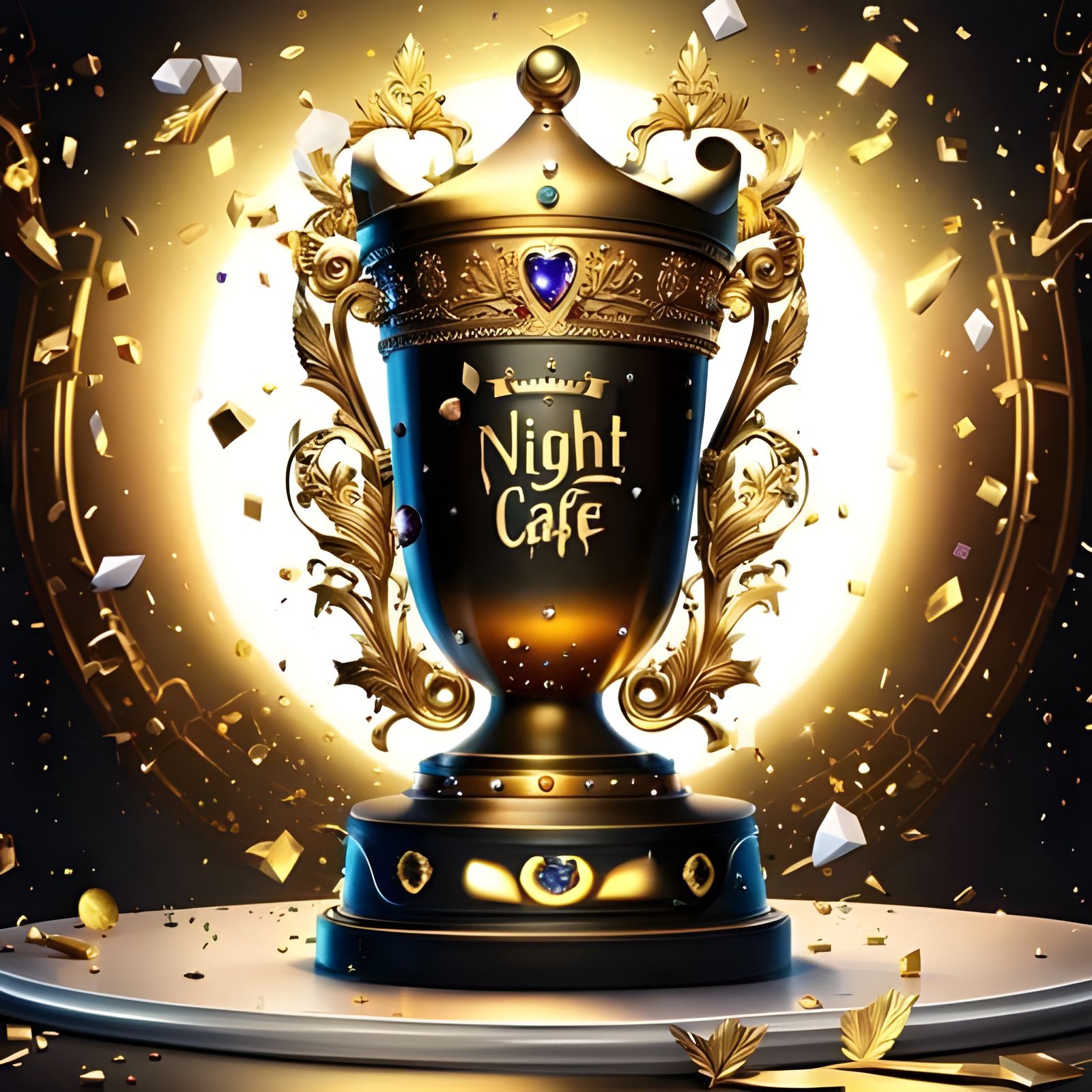 Nightcafé AI trophy  by @eFuoriPiove