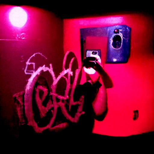 Red light club bathroom wall graffiti Best friend Throwing U...