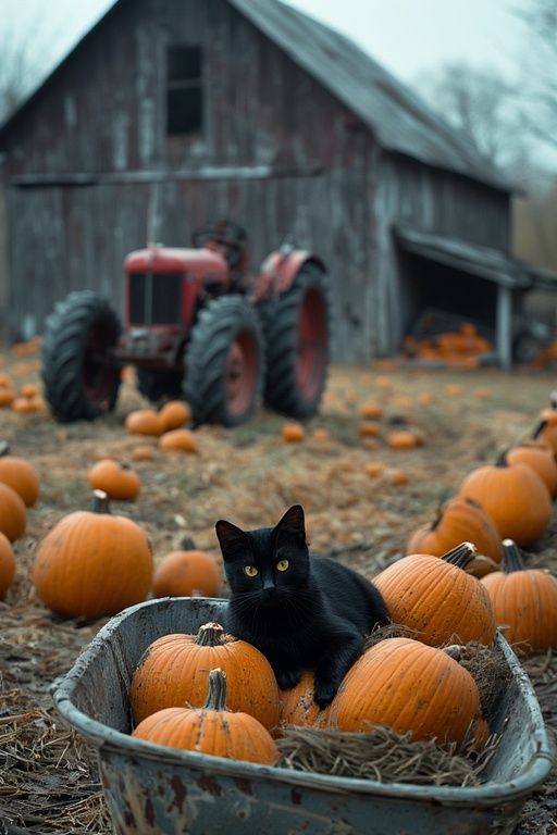 Pumpkin Patch Cat