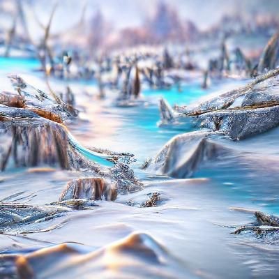 icy landscape beautiful 8k resolution