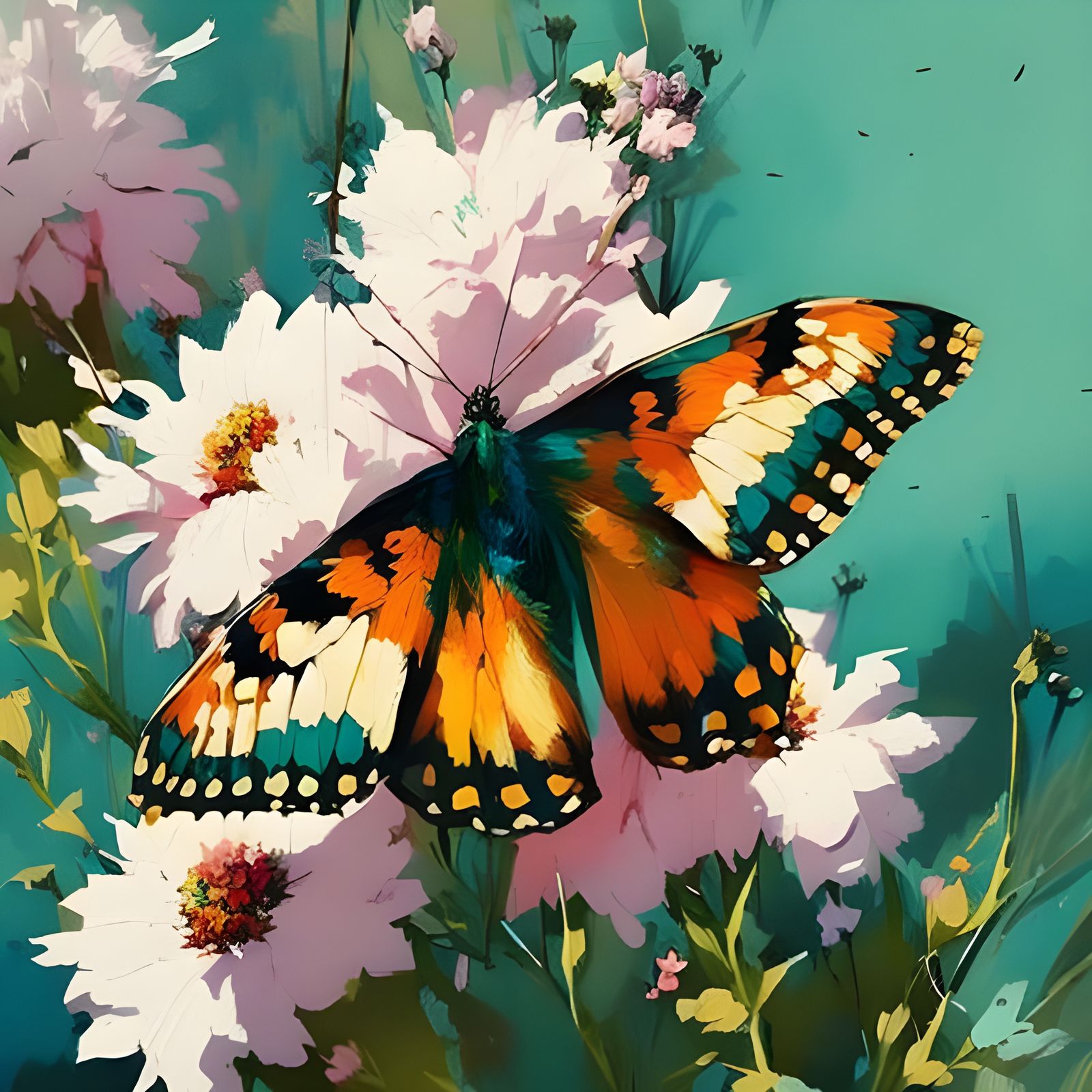 Aglais urticae  by @Kle00