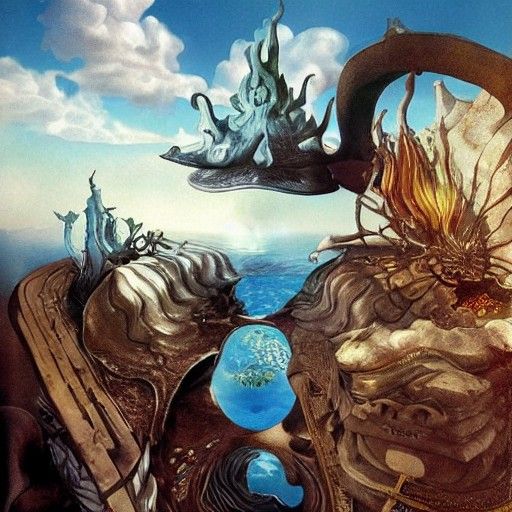 Surreal final Fantasy artstation dali