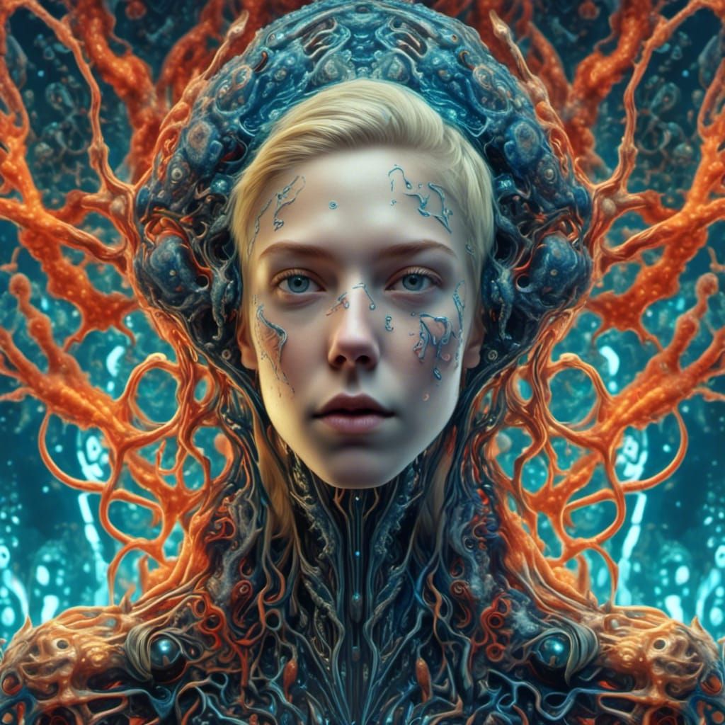 cinematic lighting, realistic detailed intricate, bacteria, midnight uranium glass, Handsome <lora:Intricate Alien:1.0> armor 20 year-old ma...