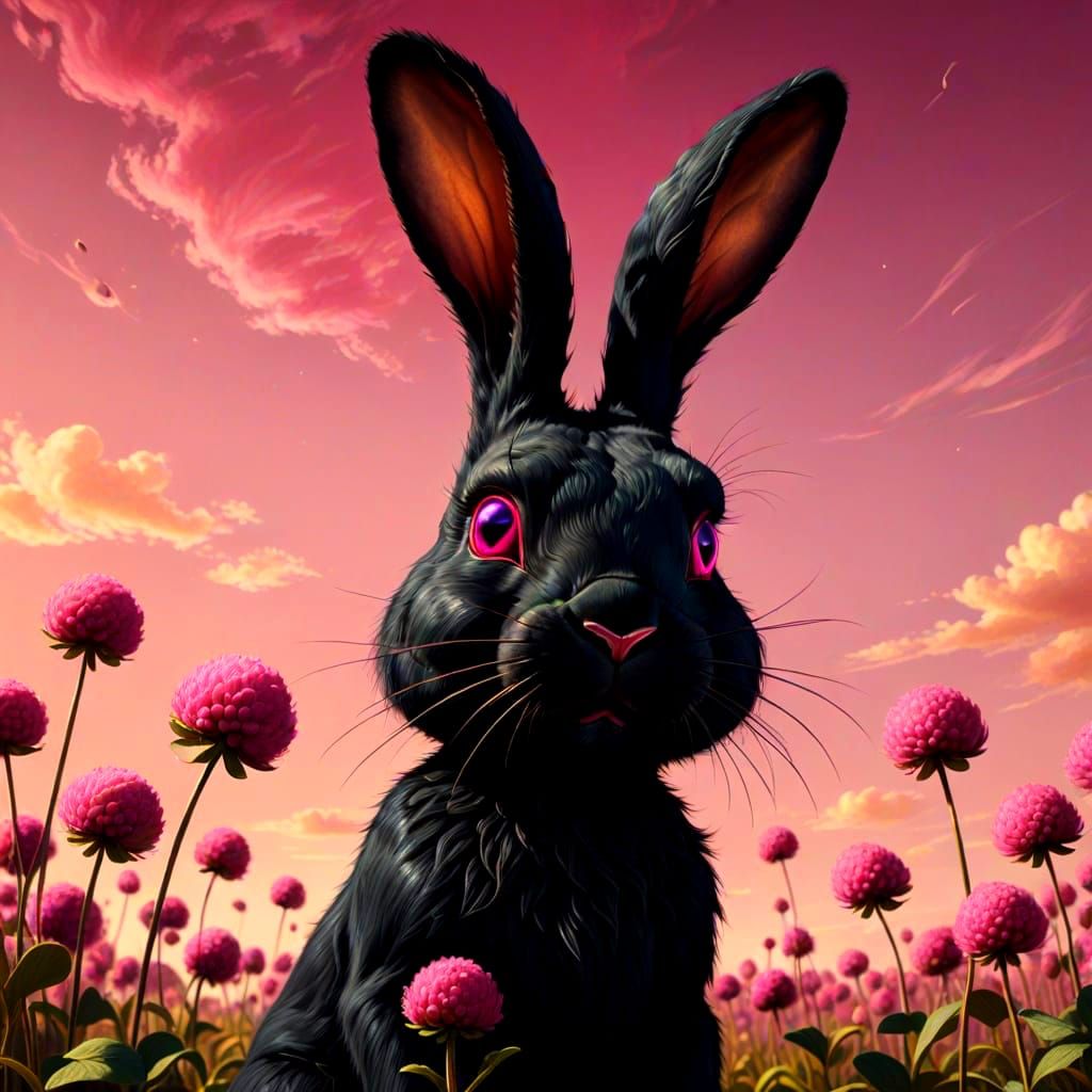 Dark and Pink Bun  by @BexRab