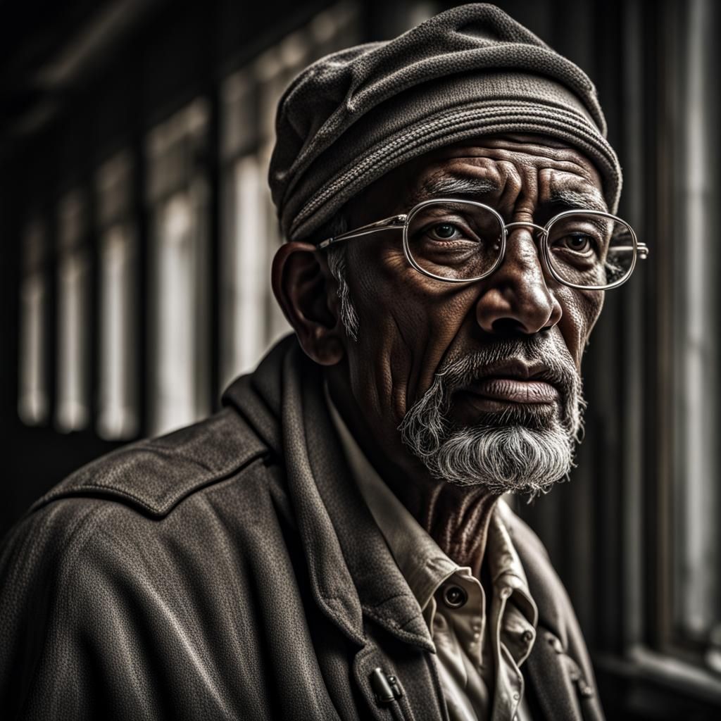 A blind man who can see AI Generated Artwork NightCafe Creator