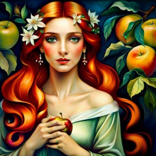 Goddess of Apples - AI Generated Artwork - NightCafe Creator