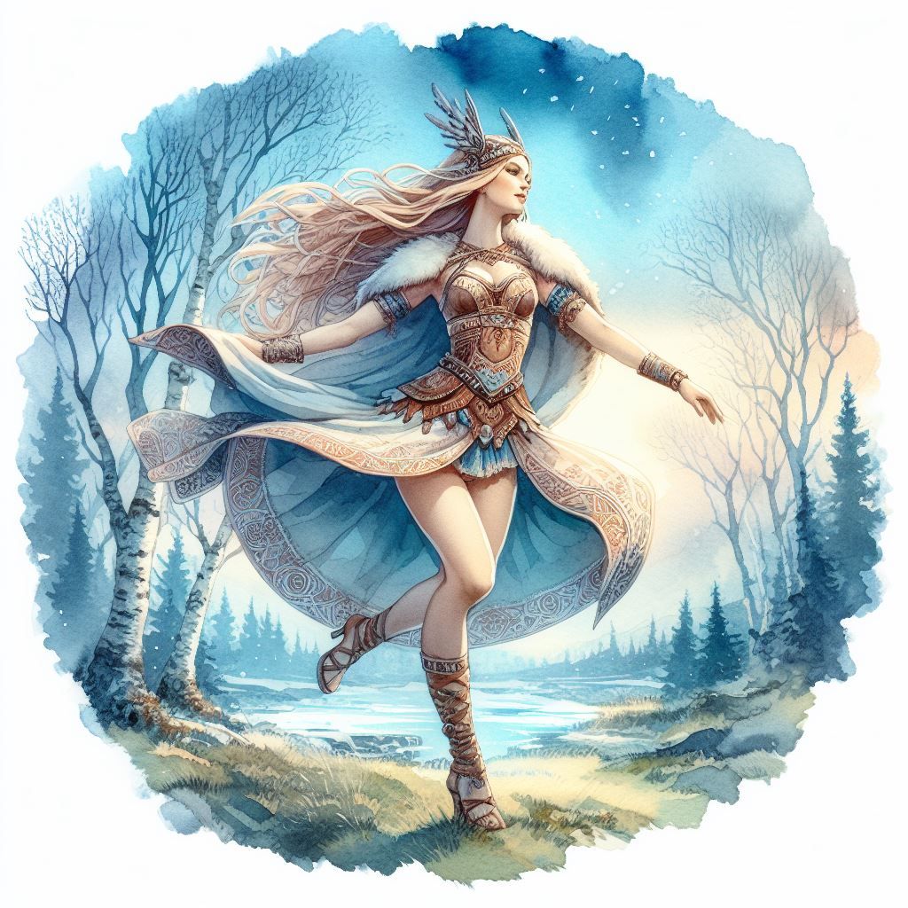 Idun, Norse goddess of spring by DALL-E 3