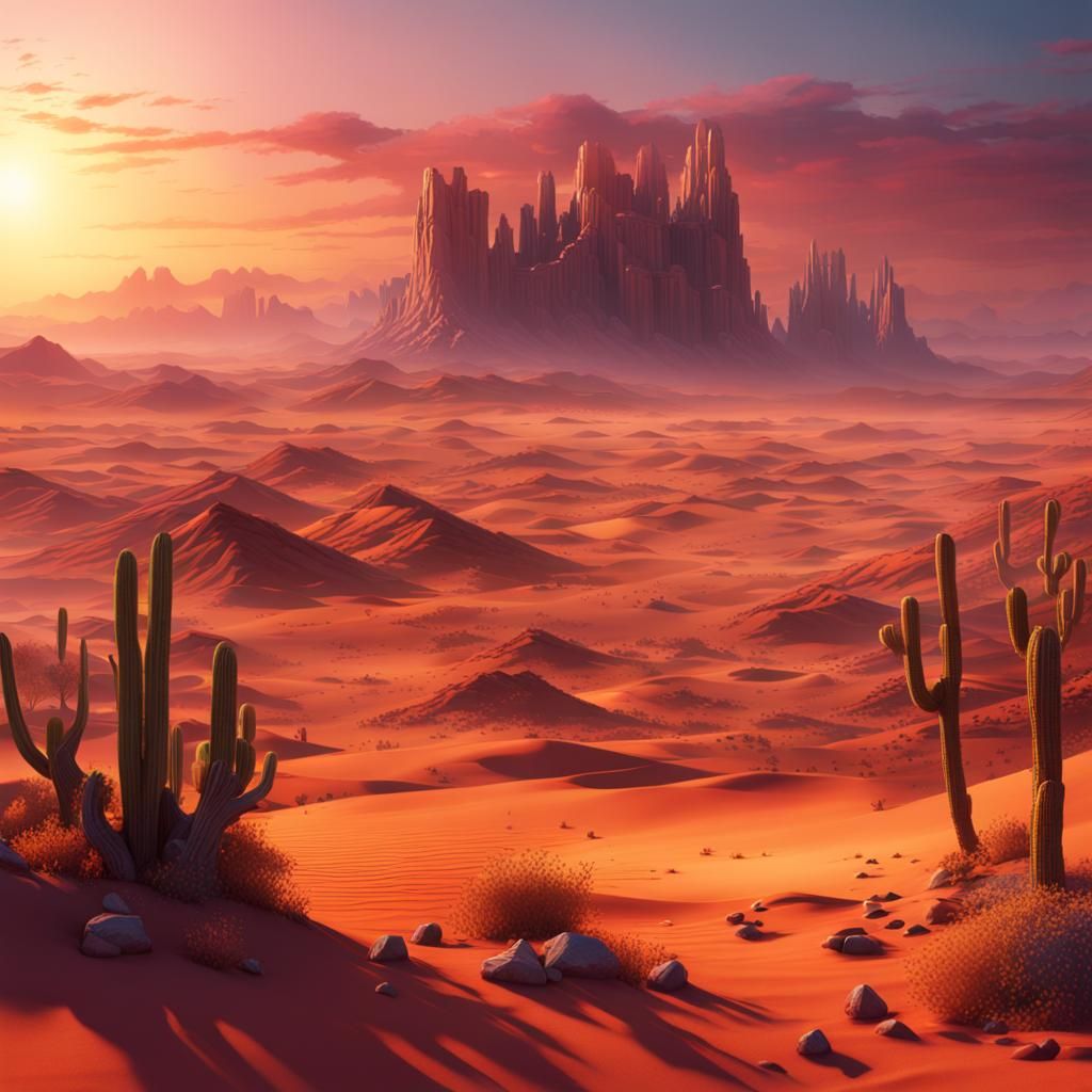 Desert sunrise but the oppiste colors