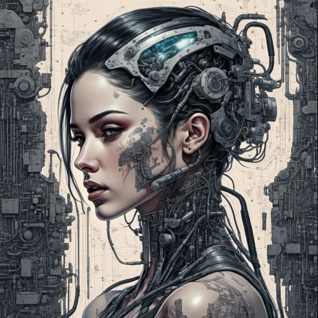 Sensual woman <lora:CyberPhunk:1.0> 