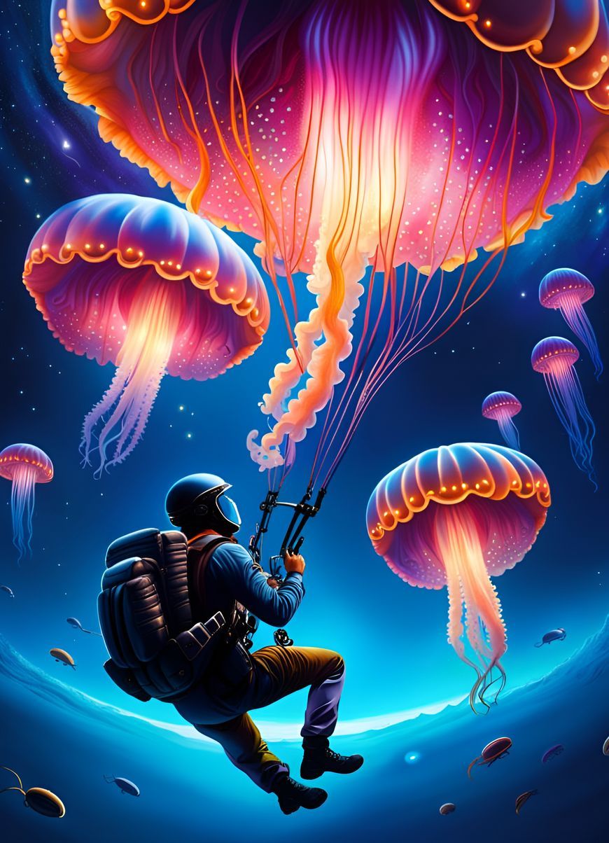 Skydiving through my lucid dream  by @Thorne