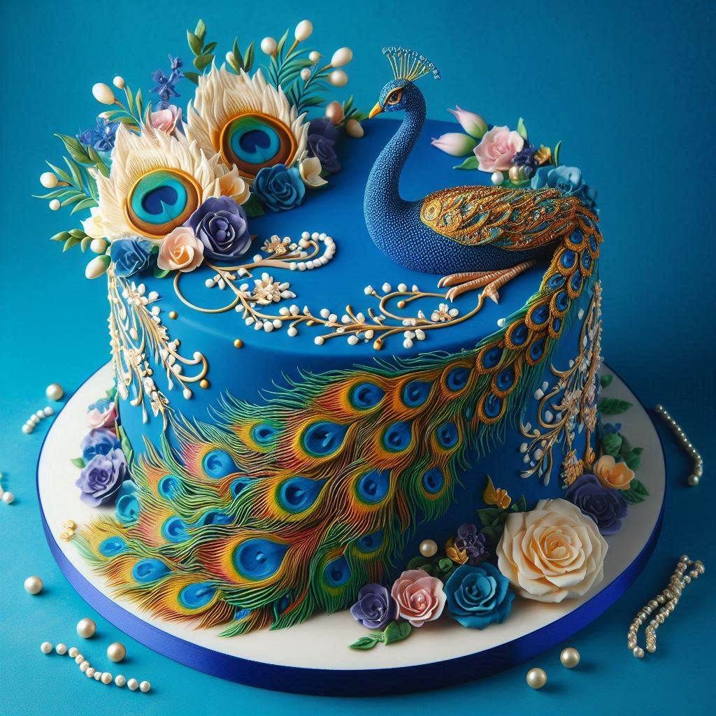 Peacock Cake