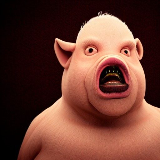 Evil gross Pigman