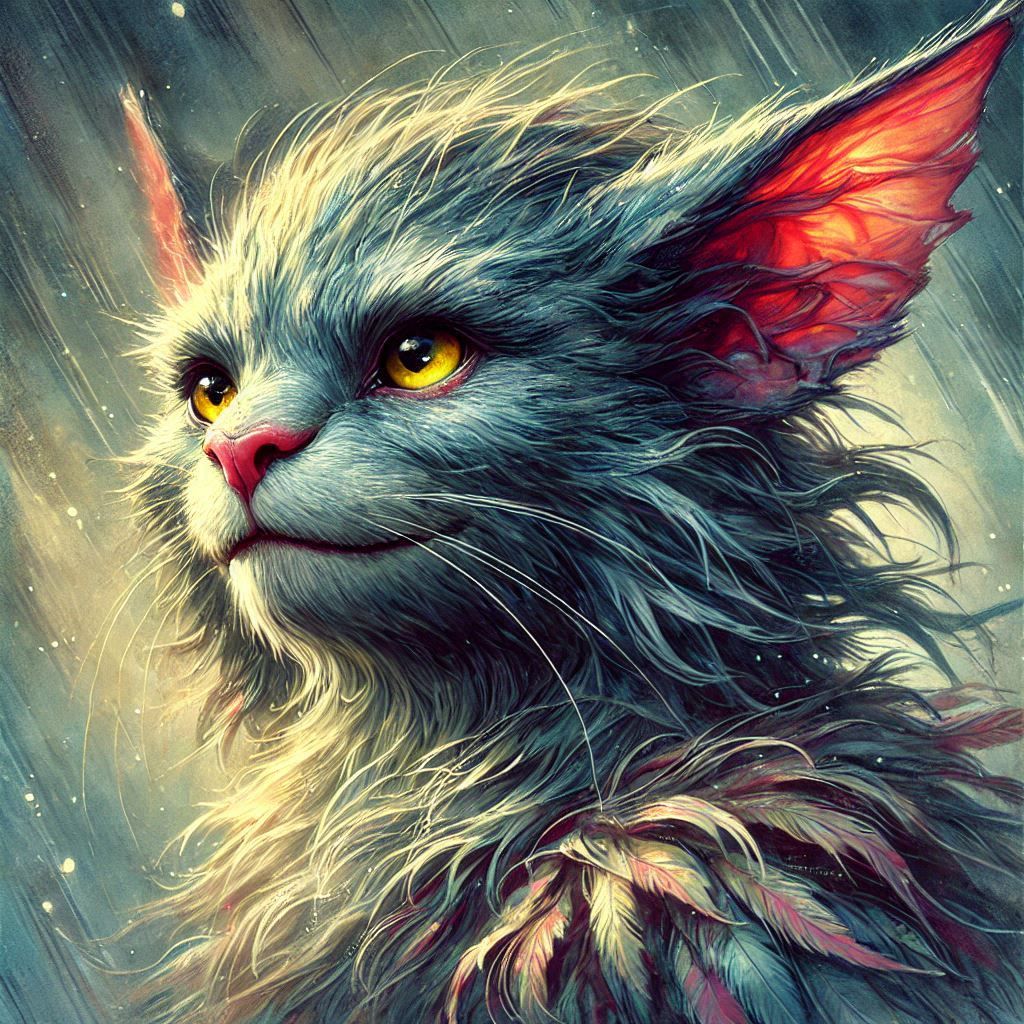 adorable fairy-tale fantasy creature portrait..